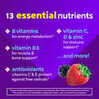 Vitafusion Men's Multivitamin Gummies | 120 Gummy Vitamins for Adults | Berry Flavor | Gluten-Free Supplement