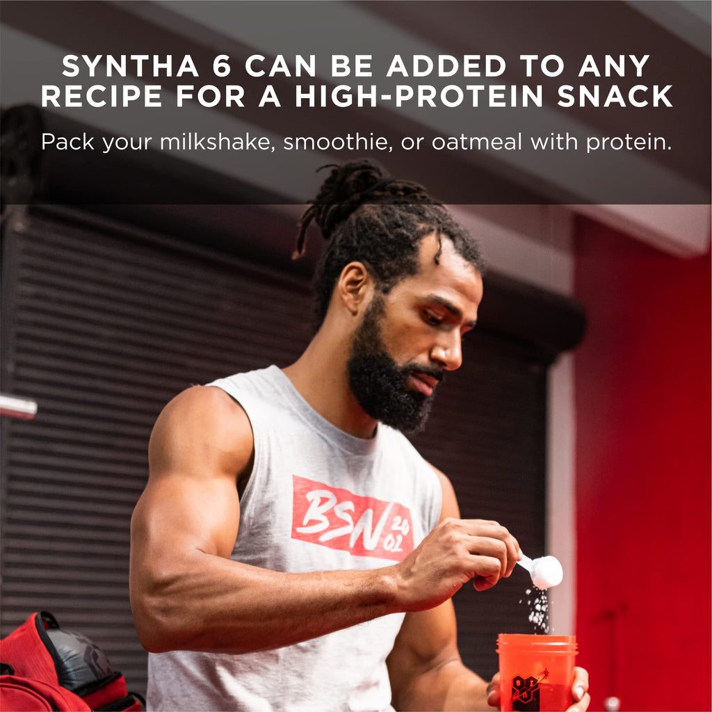 Buy now BSN SYNTHA-6 Whey Protein Powder with Micellar Casein, Chocolate Milk Protein Isolate Powder, Chocolate Milkshake, 97 Servings (Package May Vary) at indiglob india