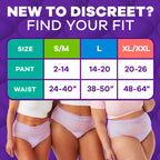 Always Discreet MaxiProtect Adult Diapers for Women, Incontinence Underwear, Scented, Postpartum Essentials, Bladder Leak Protection, Disposable Briefs, Maximum Plus Absorbency, Size XL/XXL, 56 Count
