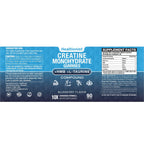 2 Pack 8000MG Creatine HMB Monohydrate Gummies for Men & Women, L-Taurine & Vitamin B6 12, 180 Blueberry Flavor Counts Supplement Gummies (60-Day Supply)