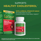 Garlique Garlic Extract Supplement, Healthy Cholesterol Formula, Odorless & Vegan, 60 Caplets