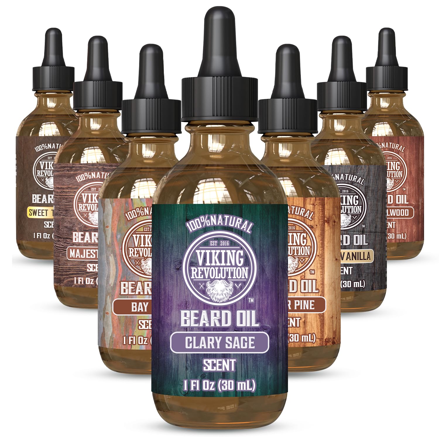 Buy now Viking Revolution Beard Oil with Clary Sage for Men - Natural Blend with Argan and Jojoba Oils for Softening, Strengthening, and Moisturizing Clary Sage 1 Fl Oz (Pack of 1) at indiglob india