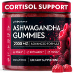 Ashwagandha Gummies – 120 Count - 2000 MG Ashwagandha Supplements with L-Theanine, GABA, Magnesium, Zinc & Vitamin D3 – Sugar-Free, Vegan, Non-GMO–Natural Support for Balance