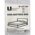 Buy now uBoxes Moving Supplies King Mattress Cover/Bag 76" x 15" x 104", Clear Default at indiglob india