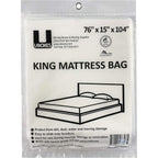 Buy now uBoxes Moving Supplies King Mattress Cover/Bag 76" x 15" x 104", Clear Default at indiglob india