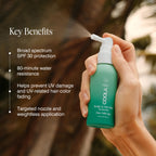 COOLA Scalp and Hair Spray Sunscreen SPF 30 Mist, 2 fl oz | Organic, Non-greasy, Lightweight, Scalp Sunscreen, Dermatologist Tested, UV Protection for Hair and Scalp, Protect Your Part