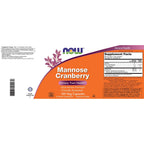 NOW Foods Mannose Cranberry, 120 Veg Capsules - with PAC - 450mg dMannose, 250mg Whole Cranberry - Bladder Cleanse and Urinary Tract Health* - Vegan Friendly Supplement, Non-GMO