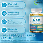 NAC Supplement N-Acetyl Cysteine | High Absorption NAC 1200mg Softgels for Liver & Kidney Detox, Immune Support & Antioxidants | Vegan Capsules | 2 Month Supply | Non-GMO | Gluten Free | 120 Count