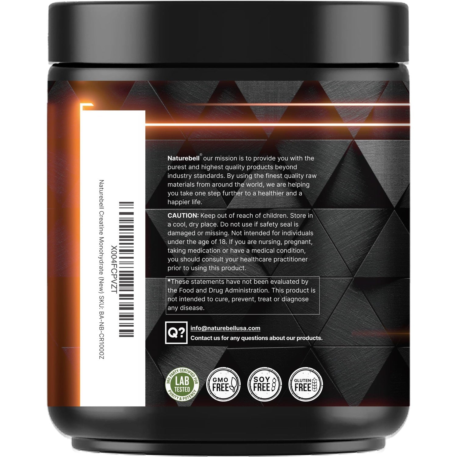NatureBell Micronized Creatine Monohydrate Powder, 200 Servings | 5g Per Serving. Creatine Bulk Supply (1 kg / 2.2 lb). Unflavored & Easy-to-Mix. Keto, Vegan, Filler Free.