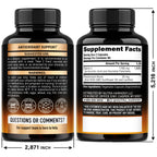Liposomal Vitamin C 1700mg - High Absorption Vitamin C Supplement - 180Caps | Fat Soluble Complex - Antioxidant, Energy Boost & Immune Support for Men & Women - NON-GMO, SOY-Free & Gentle on Stomach