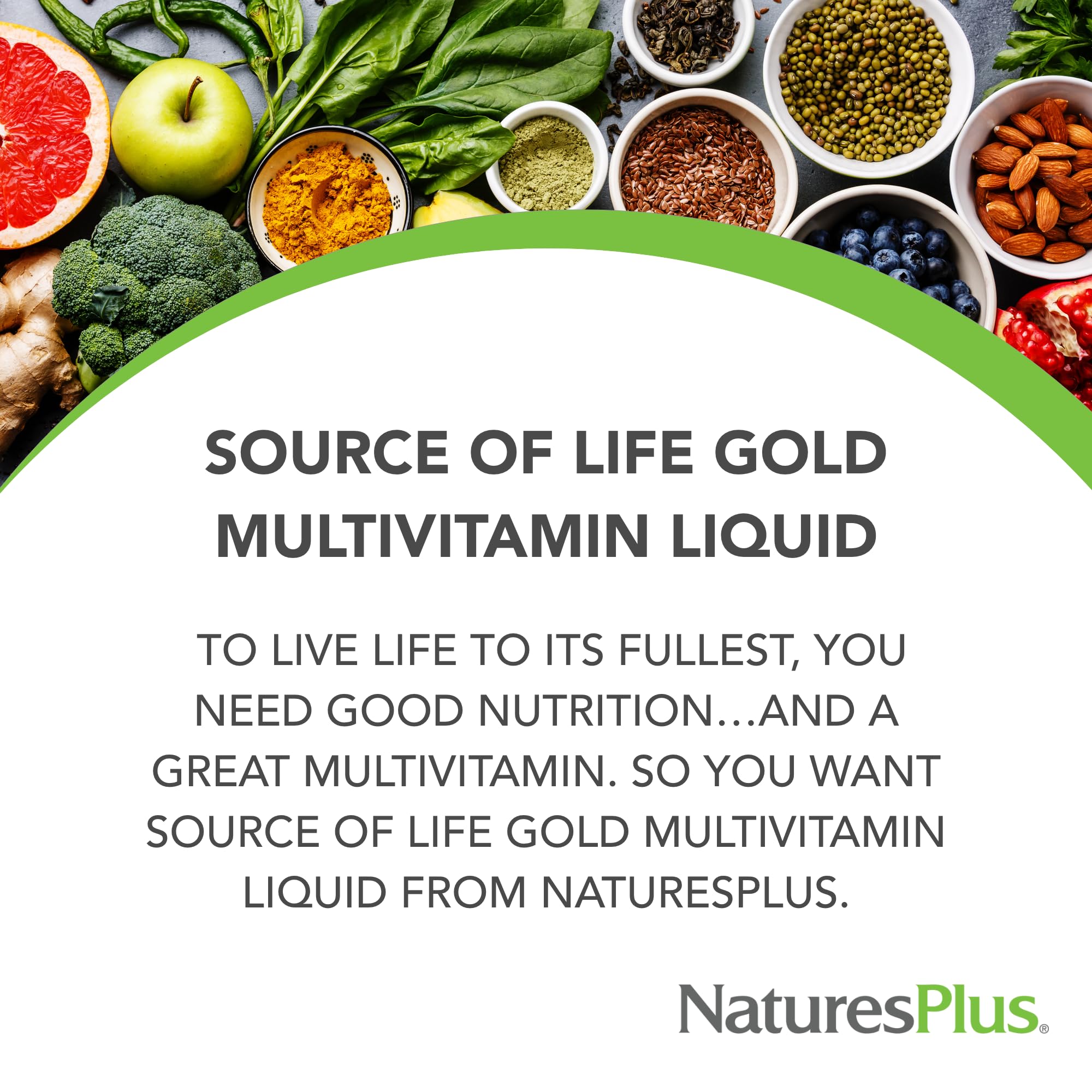 NaturesPlus Source of Life GOLD Multivitamin Liquid - 30 fl oz, Pack of 2 - Includes Vitamins D3, B12, K2 & Over 120 Whole Food Nutrients - 60 Total Servings