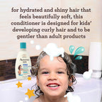 Aveeno Kids Curly Hair Conditioner, 12 fl. oz | Hydrating Conditioner, Oat Extract & Shea Butter, Gentle Scent, Detangles & Moisturizes Curls