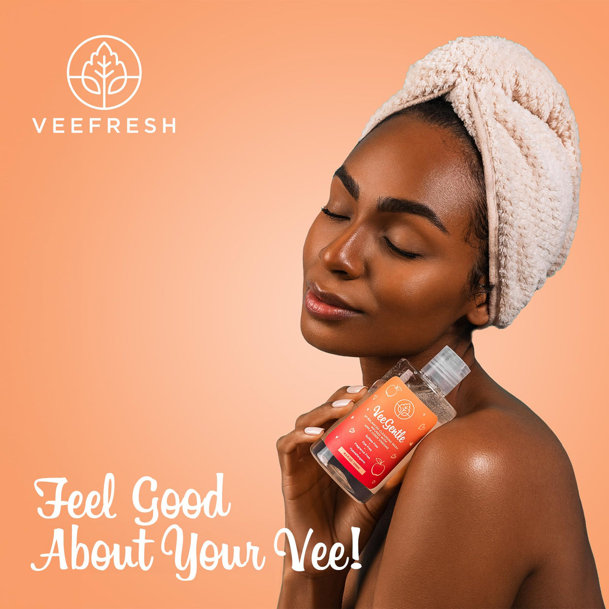 VeeFresh VeeGentle pH Balanced Feminine Wash - Apple Cider Vinegar, 250ml