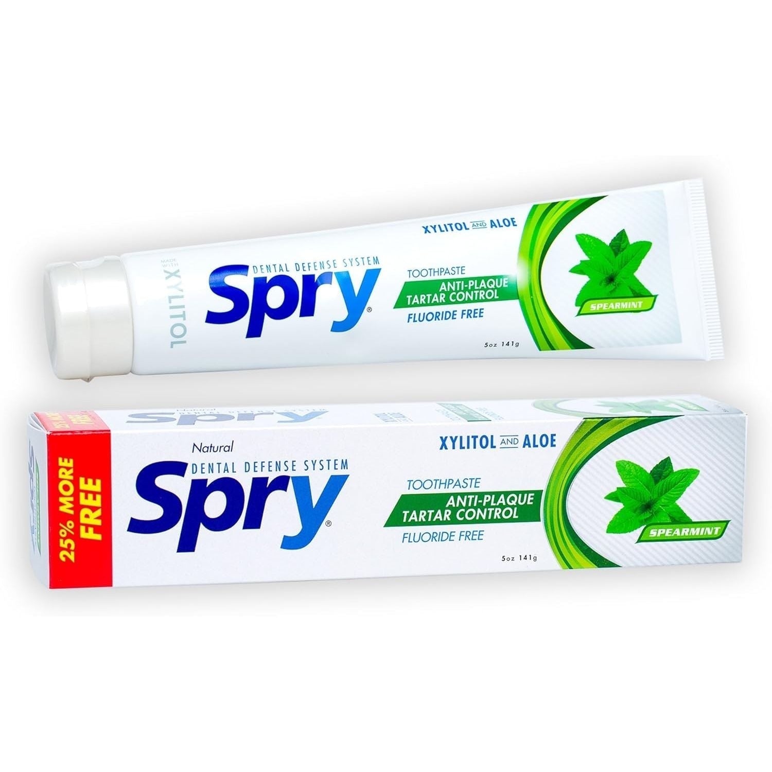 Buy now Spry Natural Xylitol Toothpaste 5oz for Adults and Kids with Fluoride, Gentle for Sensitive Teeth Whitening and Remineralizing, Breath Freshening, Mouth Moisturizing, Spearmint (Pack of 1) 5 Ounce (Pack of 1) Spearmint (No Fluoride) at indiglob india