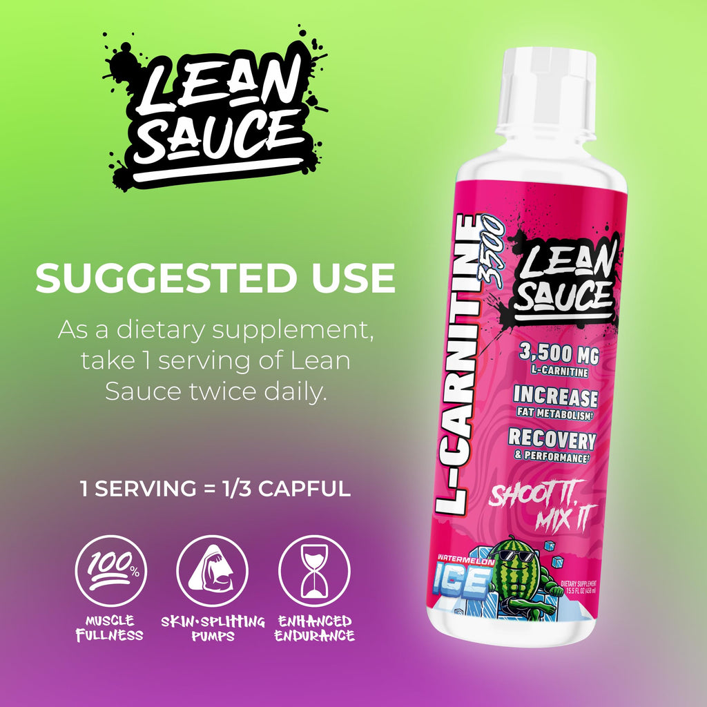 Lean Sauce L-Carnitine Liquid 3500mg - Watermelon Ice