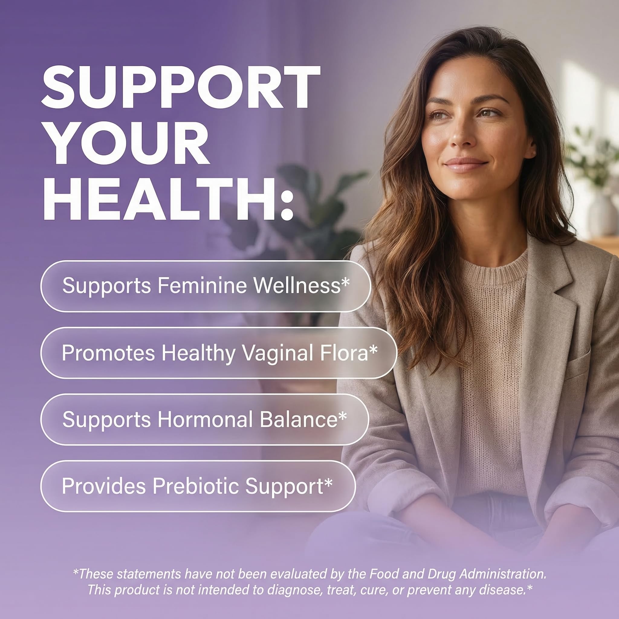 Clean Nutraceuticals Vaginal Probiotics for Women with Cranberry, D-Mannose, Prebiotics, pH Balance Support, Feminine Health, Urinary Tract Cleanse – Capsule Alternative to Gummies – 60 Count