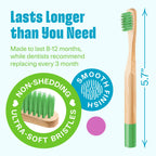VIVAGO Kids Toothbrush - Kids Bamboo Toothbrushes with Soft Bristles 6 Pack