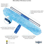 Buy now Unger Professional 2-in-1 Squeegee and Scrubber, 14â€ Window Cleaning Tool with Streak-Free Results, Commercial and Residential Use, Microfiber Sleeve to Clean without Scratching at indiglob india