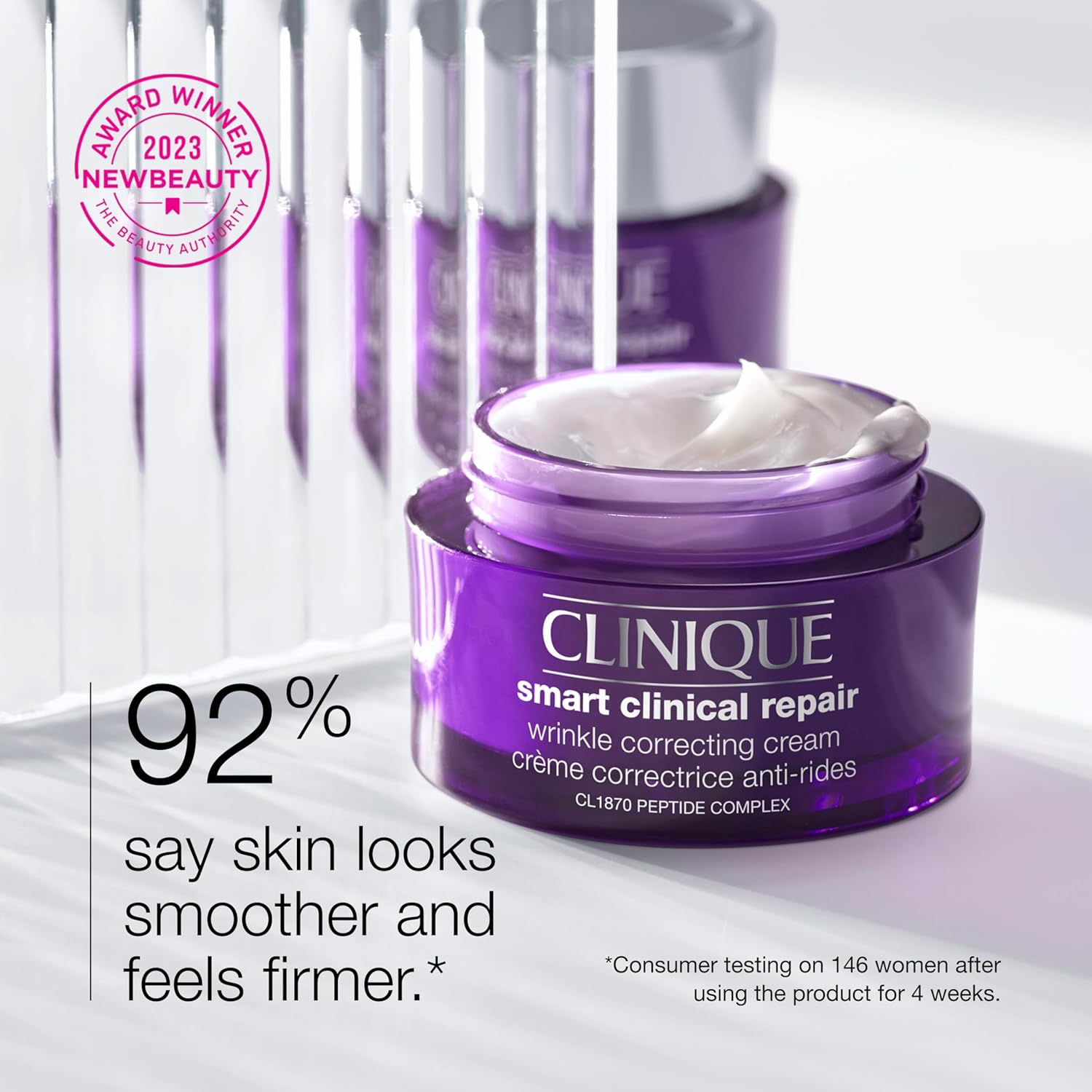 Buy now Clinique Smart Clinical Repair Wrinkle Correcting Anti Aging Face Cream With Hyaluronic Acid + Peptides For All Skin Types | Hydrating at indiglob india