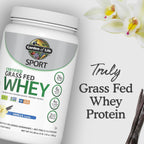 Buy now Garden of Life SPORT Whey Protein Powder Vanilla, Premium Grass Fed Whey Protein Isolate plus Probiotics for Immune System Health, 24g Protein, Non GMO, Gluten Free, Cold Processed - 20 Servings at indiglob india
