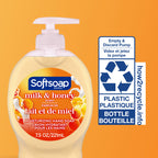 Softsoap Moisturizing Liquid Hand Soap, Milk and Honey, 7.5 Fluid Ounce, Pack of 6 (Package may vary) | Paraben-Free, Phthalate-Free, Washes Away Germs, Bathroom Hand Soap, Kitchen Hand Soap, Daily Handwashing, Gentle on Hands