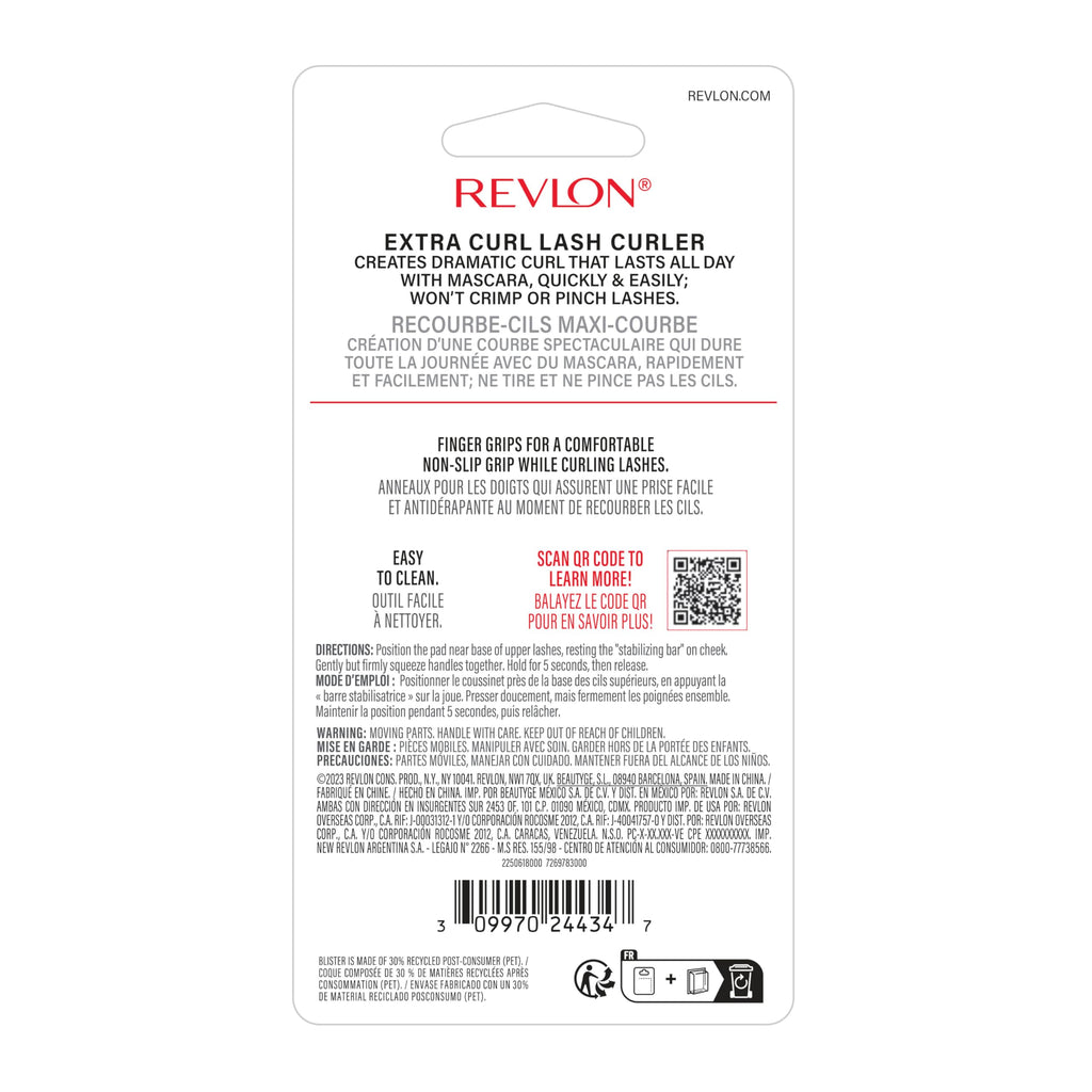 Buy now Revlon Extra Curl Lash Curler, Gives an All Day Dramatic Curl, with Finger Grips for a Non Slip Grip, Easy to Use, 1 Count at indiglob india