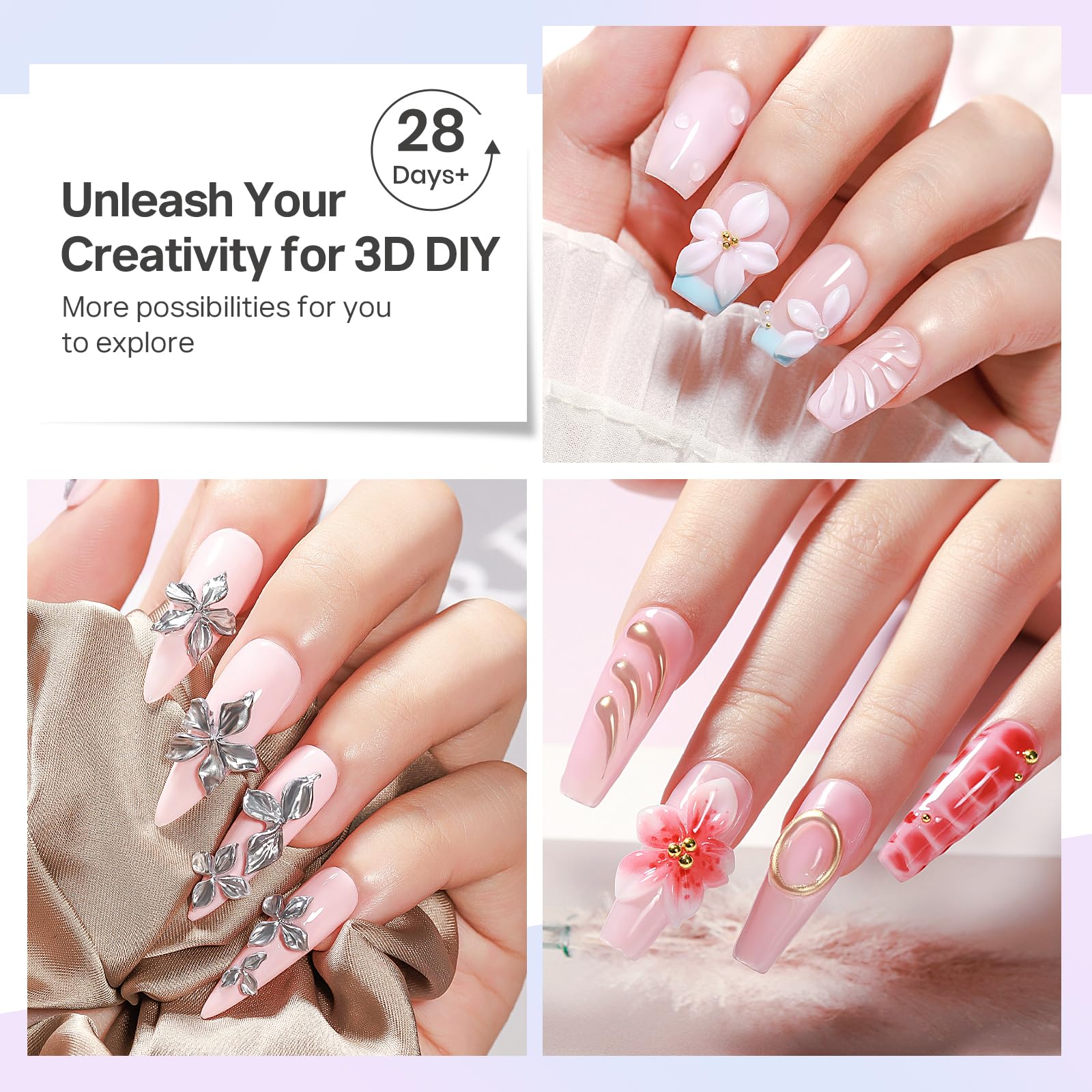 MIZHSE 3D Sculpting Gel for Nail Art, perfect for creative designs. Order online and unleash your nail art potential!