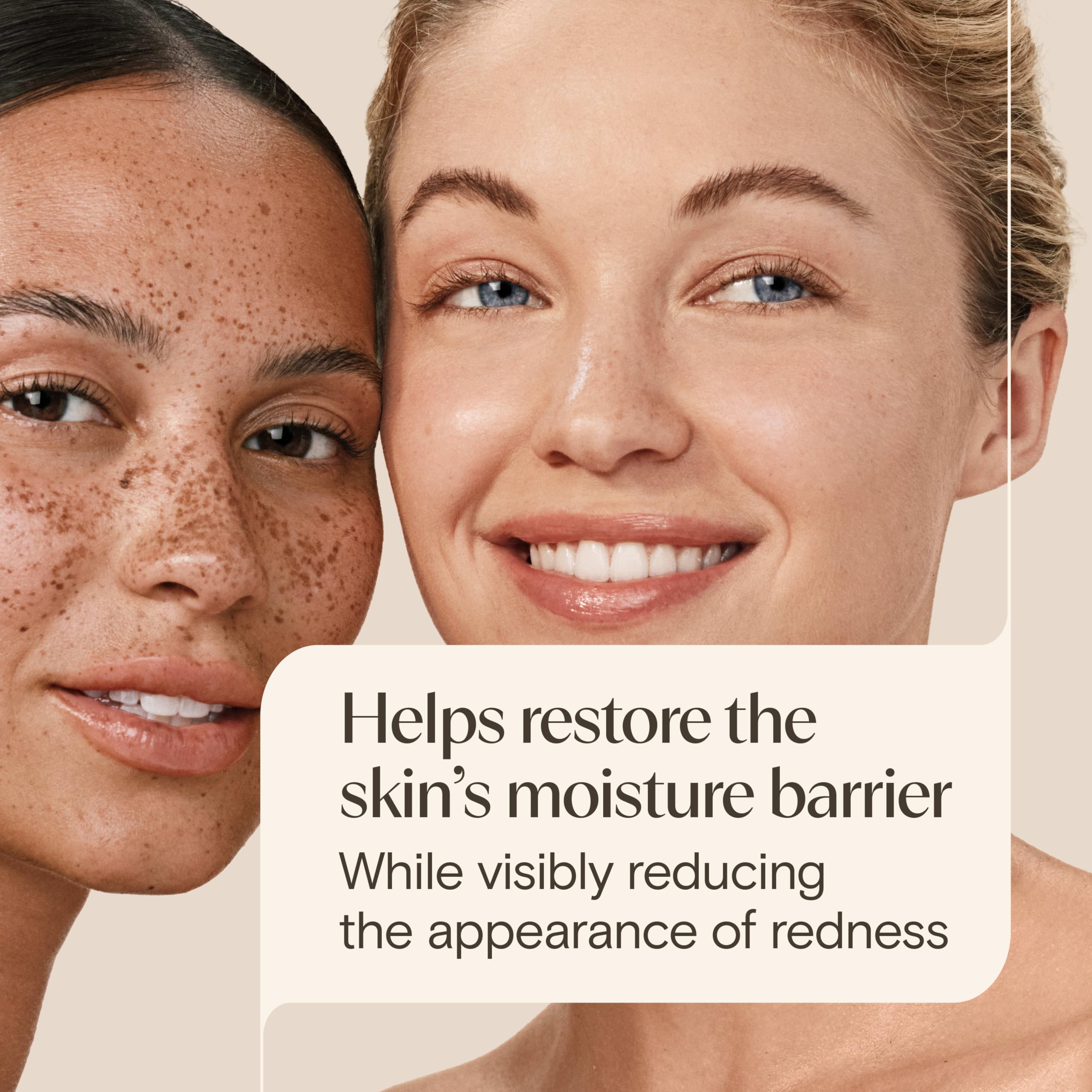 Aveeno Calm + Restore Redness Relief Moisturizing Cream, 1.7 oz | Instantly Calms & Soothes Appearance of Redness with Ceramide & Vitamin B5, Hypoallergenic, Fragrance-Free, Non-Comedogenic