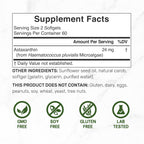 DEAL SUPPLEMENT Astaxanthin 24mg Per Serving, 120 Softgels