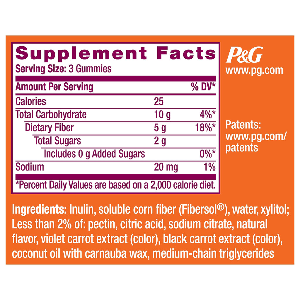 Metamucil Kids Fiber Gummies, No Sugar Added, 5g Prebiotic Plant-Based Fiber Supplement Blend, Mixed Berry Flavored, 120ct Gummies