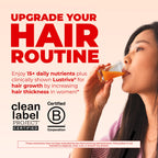MARYRUTH'S Liquid Multivitamin + Hair Growth, Clinically Thicker Hair, 15oz | Clinically Tested in Women for Thicker Hair & Facial Wrinkles, Biotin 10000mcg, Lustriva Hair Growth Supplements, Skin Care