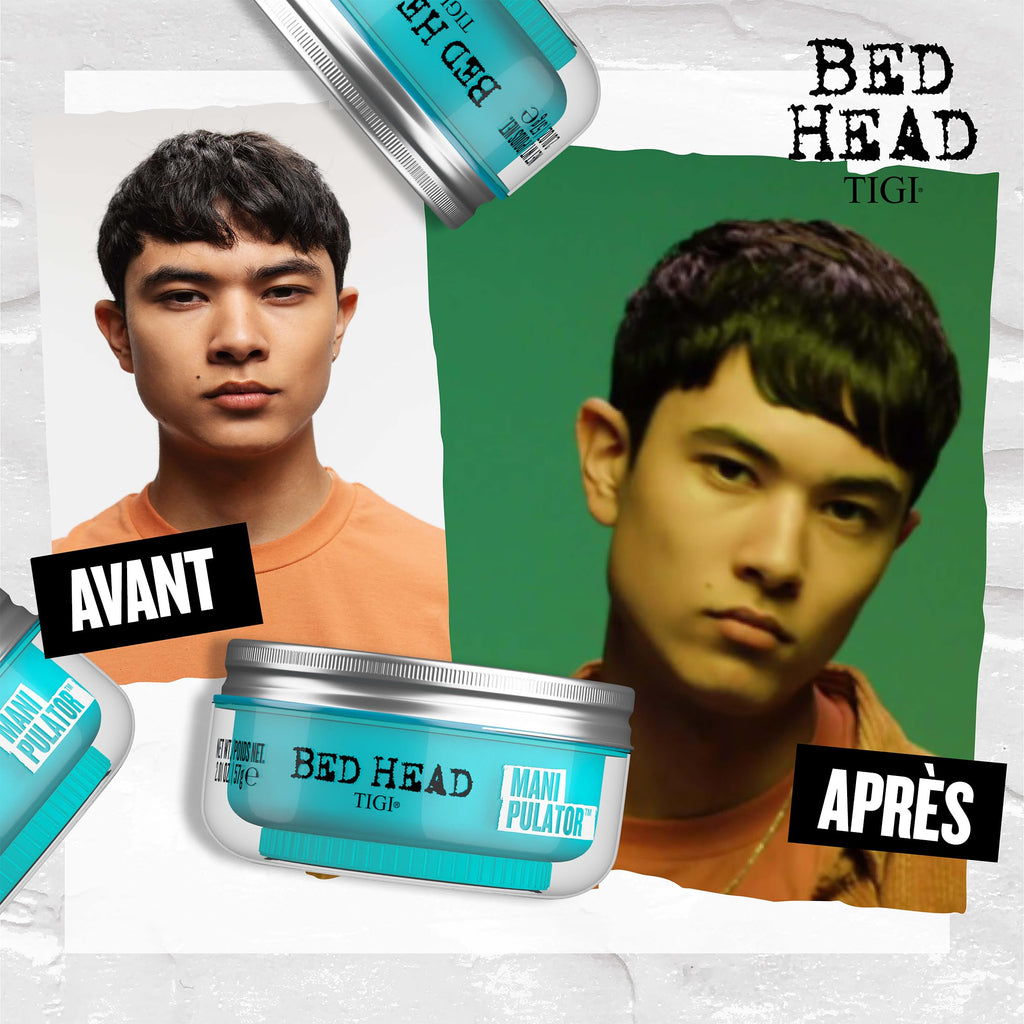 TIGI Bed Head Manipulator Texturizing Putty, Firm Hold Styling Putty for Short to Medium Hair, 2.01 oz