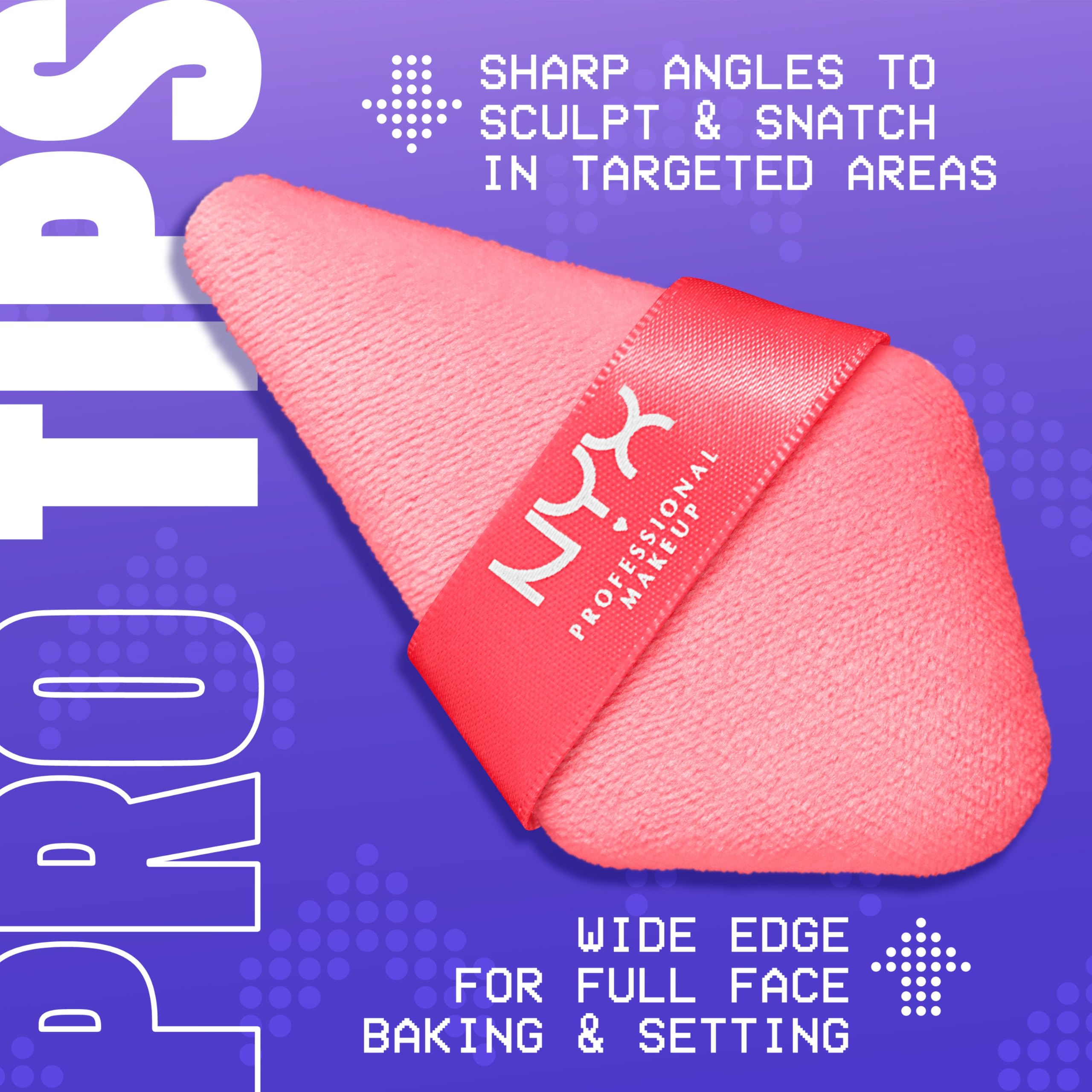 Buy now NYX PROFESSIONAL MAKEUP Wonder Setting Powder Puff Applicator, Soft, Reusable Triangle Powder Puff For Applying Loose Or Pressed Powders, Baking, and Brightening, 1 Count at indiglob india
