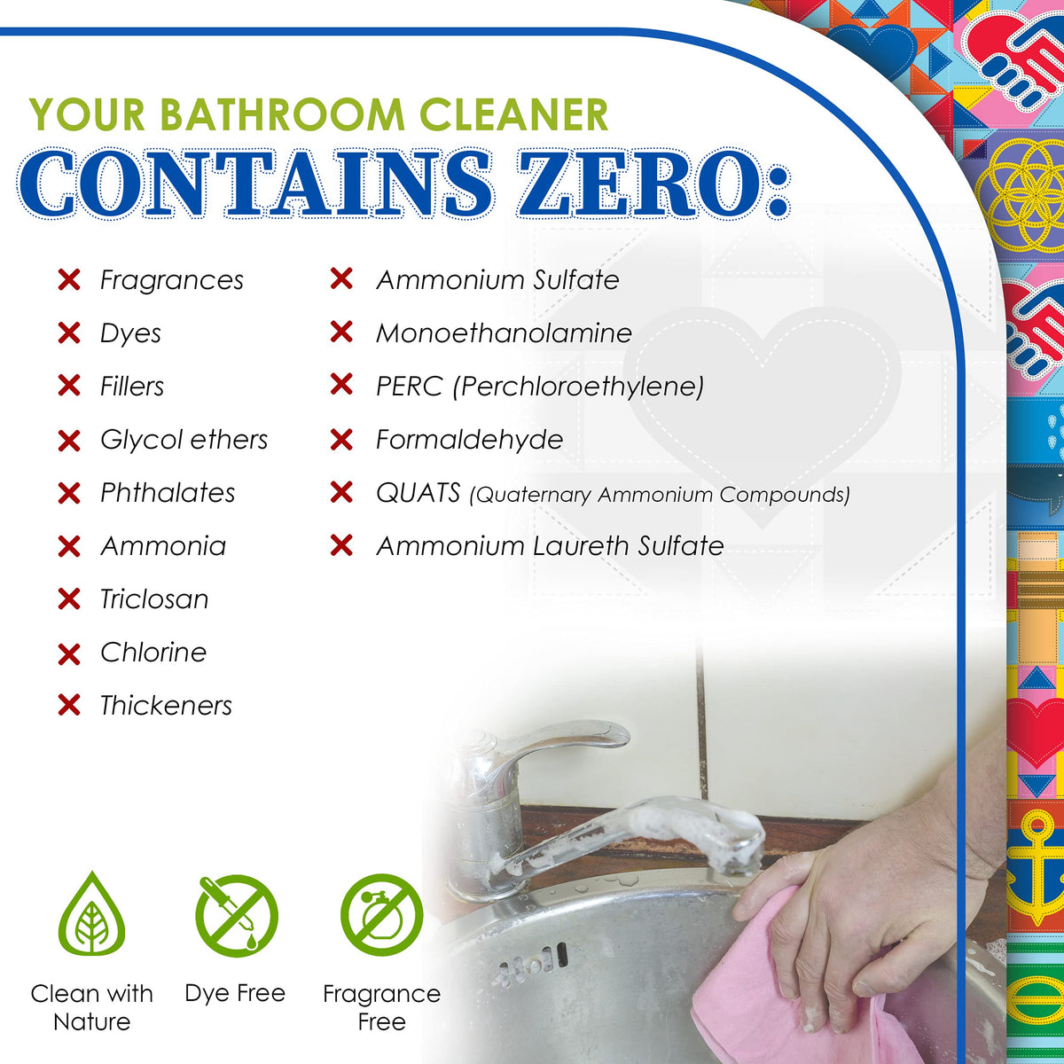 Truly Free Bathroom Cleaner Spray Kit - 16oz + 2 Fills, 3oz ea.