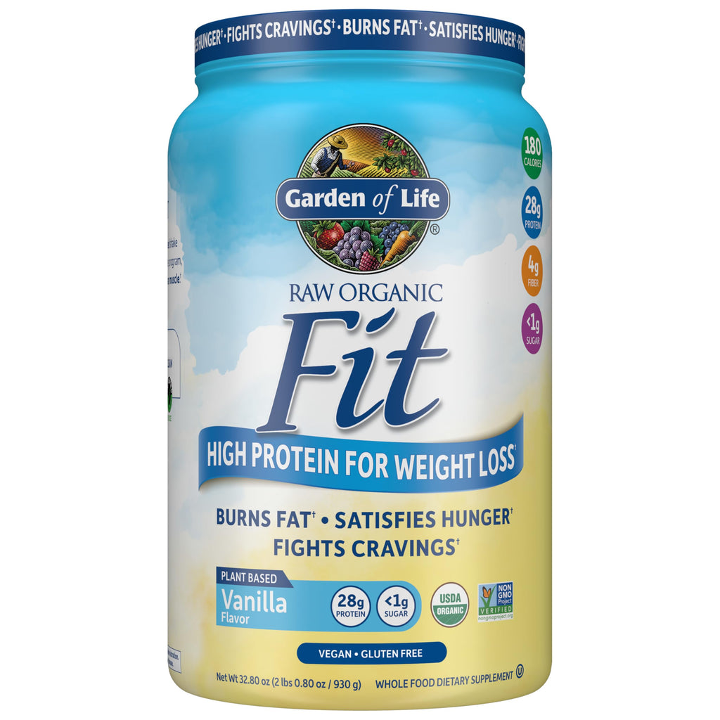 Garden of Life Raw Organic Fit Vegan Protein Powder, Vanilla, 20 Servings