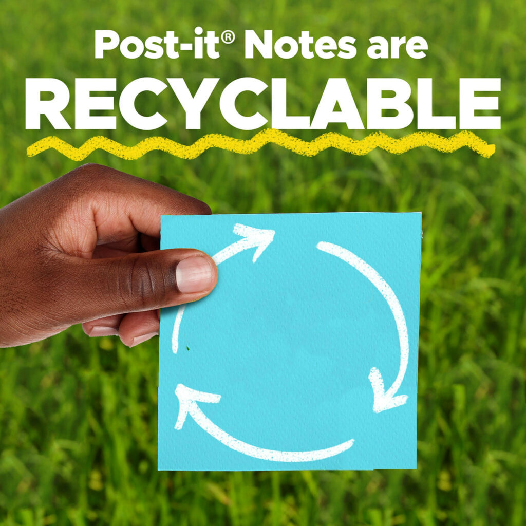 Post-it Notes, 1 /3/8 x 1 7/8 in, 12 Sticky Notes Pads, 100 Sheets per Pad, Canary Yellow, The Original Post-it Note, School Supplies and Oﬃce Products