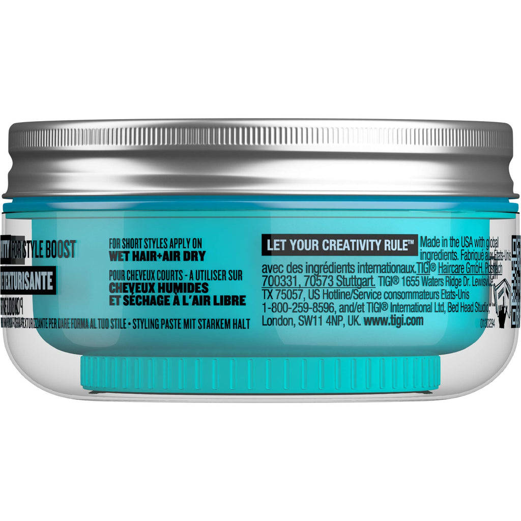 TIGI Bed Head Manipulator Texturizing Putty, Firm Hold Styling Putty for Short to Medium Hair, 2.01 oz