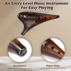 Buy now OcarinaWind 12 Hole Ocarina Classic Masterpiece Collectible, Alto C Ceramic Ocarina - Highly Recommended by Shop Owner (Forest Whisper) at indiglob india