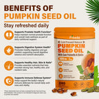 Pumpkin Seed Oil with Saw Palmetto & Biotin for Hair Growth, 240 Softgels