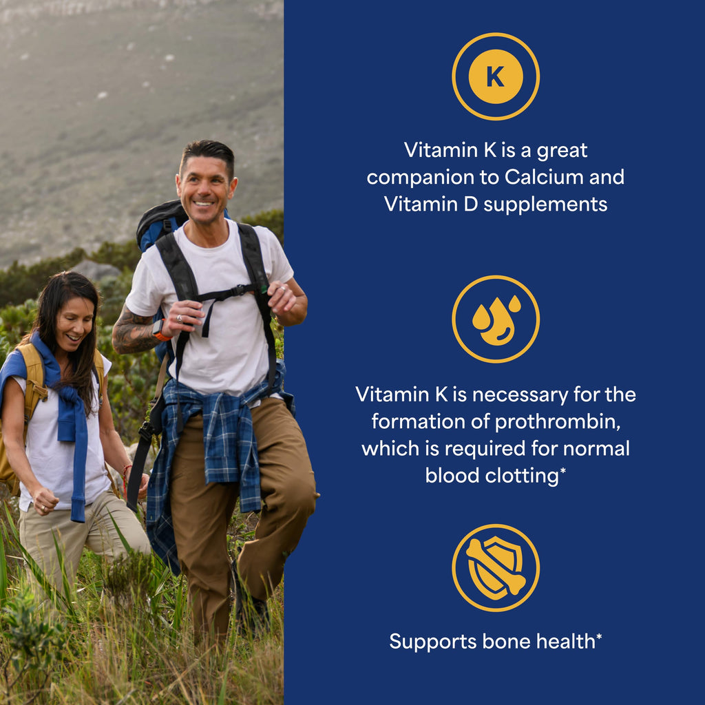 Puritan's Pride Premium Vitamin K 100mcg, 100 Tablets