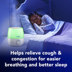 Buy now Vicks NaturalCare Cool Mist Ultrasonic Humidifier (VUL530), White, Small Room – Humidifier and Diffuser with Nighttime Light, Works with Vicks VapoPads at indiglob india