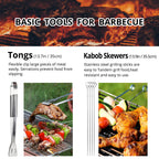 BBQ Utensil Set Stainless Steel Professional Barbecue Accessories