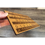 Buy now Creative Escape Rooms Made in USA - Raised Dots Braille Alphabet and Number Wood Board - Learn Braille - Tactile Montessori - Teaching Aid at indiglob india