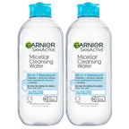 Garnier Micellar Water For Waterproof Makeup, Hydrating Facial Cleanser & Makeup Remover, Suitable for Sensitive Skin, Vegan, Cruelty Free, 13.5 Fl Oz (400mL), 1 Count