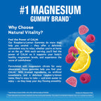 Natural Vitality Calm Magnesium Gummies | 330mg Per Serving | Raspberry Lemon Flavored Supplement | Gluten-Free & Vegan | 120 Count