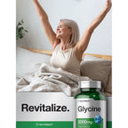 Horbäach Glycine 3000mg Supplement | 100 Powder Capsules | Non-GMO, Gluten Free
