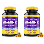 InnovixLabs Full Spectrum Vitamin K2 MK7 + MK4, 600 mcg (90 Softgels) | Vitamin K2 Supplement, Supports Heart & Bone Health, Trans Form MK-7 & MK-4, Adv. Calcium Support, Gluten Free, 90-Day Supply