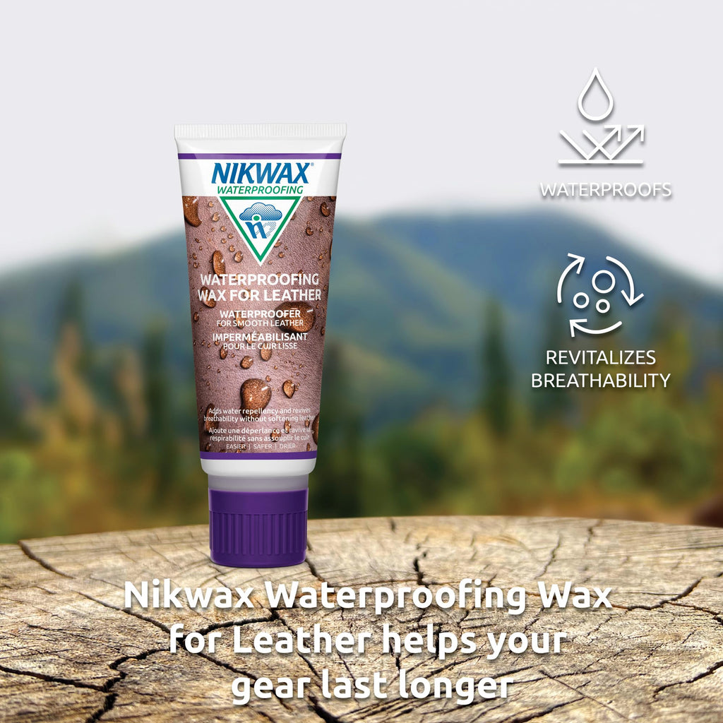 Nikwax Waterproofing Wax for Leather, Tube