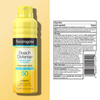 Neutrogena Beach Defense Sunscreen Spray, SPF 50, 6.5 oz | Face & Body, Broad Spectrum for UVA/UVB Protection, Lightweight Sunscreen, Water-Resistant up to 80 Minutes, Beach-Strength