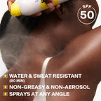 Supergoop! PLAY Antioxidant Body Mist Vitamin C -SPF 50 PA++++ Broad Spectrum Sunscreen - Body Spray - Great for Active Days